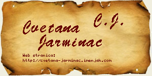 Cvetana Jarminac vizit kartica